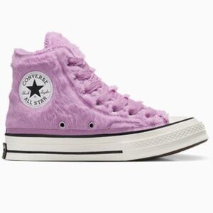 Chuck 70 Faux Fur Classic Amethyst/Egret/Black Women’s size 7 NEW!!!